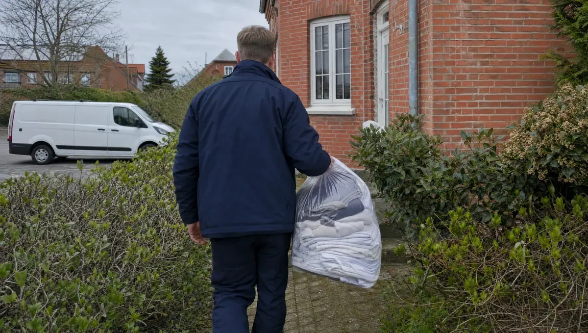 Vi henter, vasker og leverer